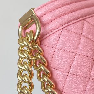 Ch@nel Boy Bag-Caviar-25CM - Image 6