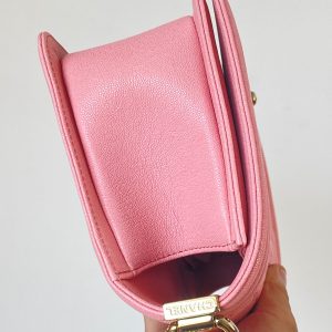 Ch@nel Boy Bag-Caviar-25CM - Image 8