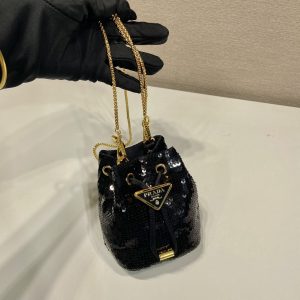 Prada Sequin Bucket 1NR016 Bag-10*12*7CM - Image 3