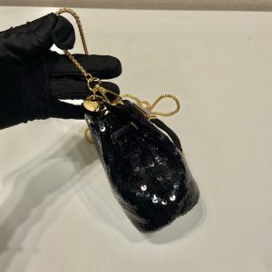 Prada Sequin Bucket 1NR016 Bag-10*12*7CM - Image 7