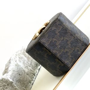 Celin* Round Box Triomphe Bag-12x12x9CM - Image 4