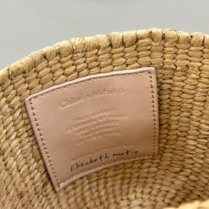 Chloé Mini Horse Medal Basket In Natural Fibers-14×12.5x14CM - Image 8