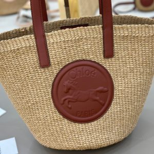 Chloé Horse Medal Basket In Natural Fibers-46*27*30CM - Image 2