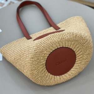 Chloé Horse Medal Basket In Natural Fibers-46*27*30CM - Image 5