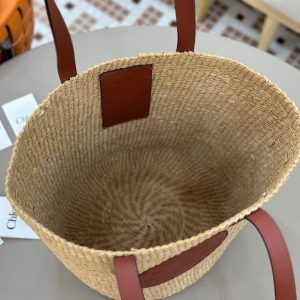 Chloé Horse Medal Basket In Natural Fibers-46*27*30CM - Image 7