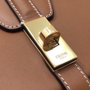 Celin Besace 16 Bag in Natural Calfskin -19*17*6CM - Image 4