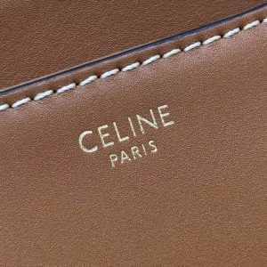 Celin Besace 16 Bag in Natural Calfskin -19*17*6CM - Image 8
