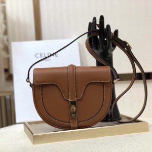 Celin Besace 16 Bag in Natural Calfskin -19*17*6CM - Image 6