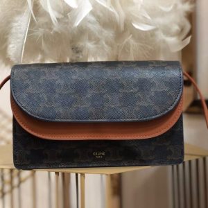 Celin Clutch On Strap-18*8*5CM - Image 7